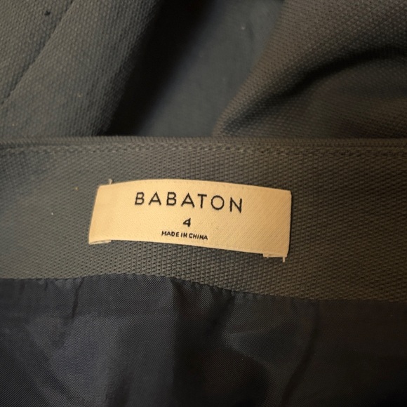 Aritzia Babaton Asymmetrical Elegant Gray Women's Mini Skirt - Picture 6 of 9